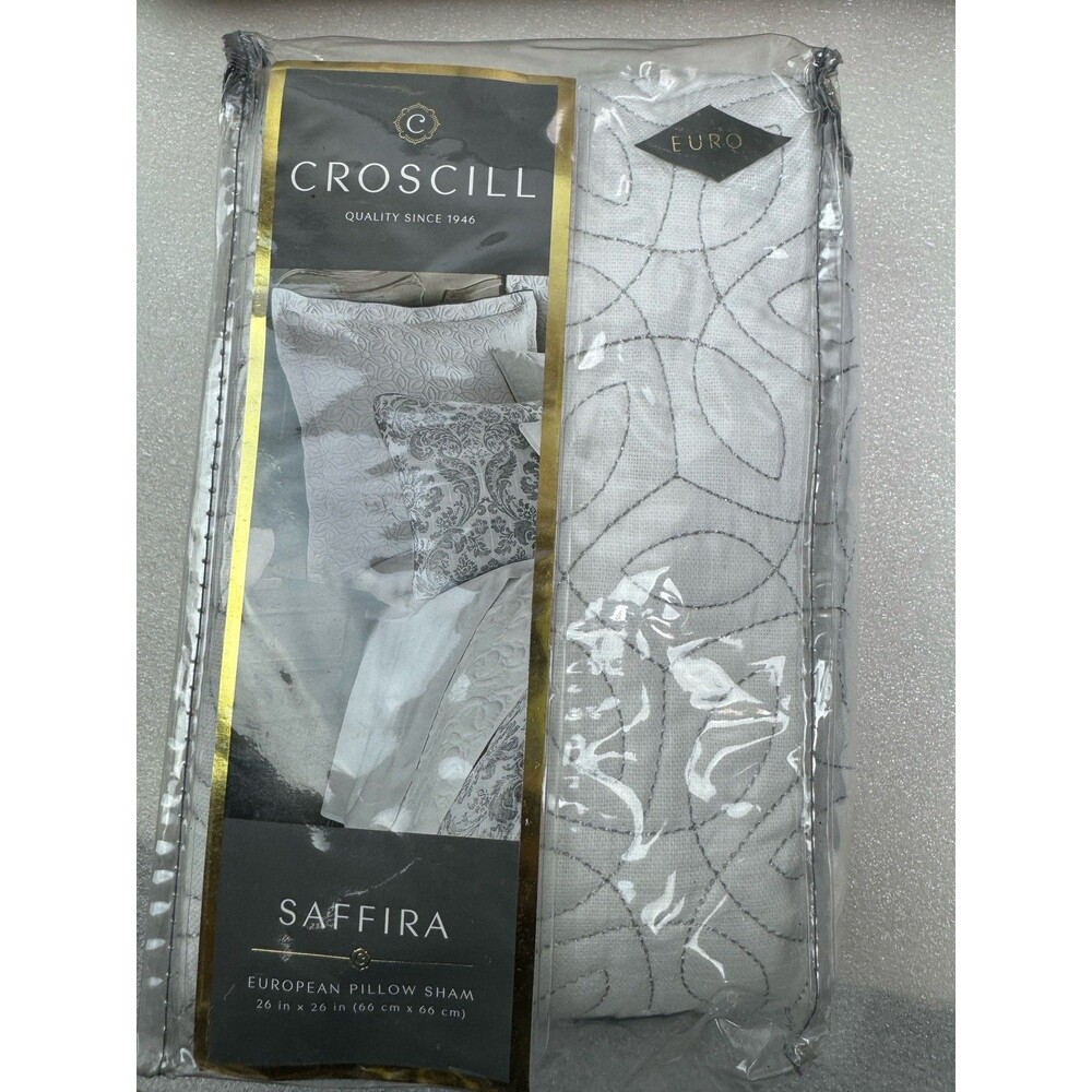 Croscill ‘Saffira’ Euro Pillow Sham NEW (1)